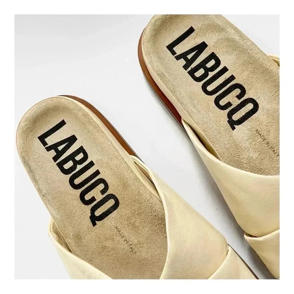NEW Labucq Mo Leather Slide Sandal size 38 US 7.5-8 - Picture 2 of 9